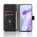 Custodia per cellulare in pelle tinta unita con pelle in tinta unita con fibbia magnetica, For OnePlus 9RT 5G