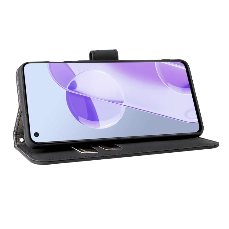 Custodia per cellulare in pelle tinta unita con pelle in tinta unita con fibbia magnetica, For OnePlus 9RT 5G