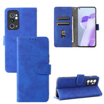 Custodia per cellulare in pelle tinta unita con pelle in tinta unita con fibbia magnetica, For OnePlus 9RT 5G