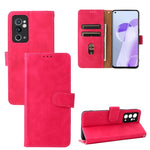 Custodia per cellulare in pelle tinta unita con pelle in tinta unita con fibbia magnetica, For OnePlus 9RT 5G