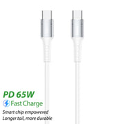 REMAX RC-198C-C Chaining II Series PD 65W Cavo dati da USB-C/tipo-C a USB-C/tipo-C per ricarica rapida, lunghezza cavo: 1 m, RC-198C-C