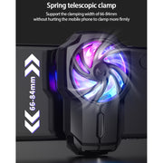 MeMo FL05 Radiatore a ventola per smartphone con luci colorate