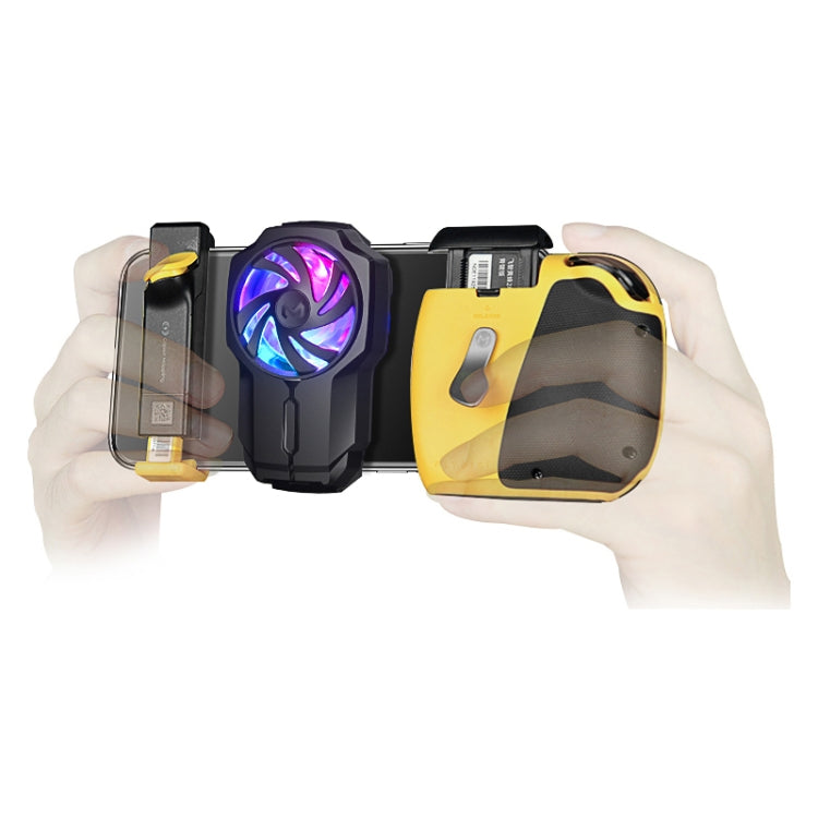 MeMo FL05 Radiatore per telefono cellulare a ventola con luci colorate, FL05