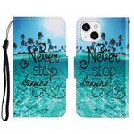Custodia portafoglio in pelle per iPhone 13 mini