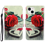 Custodia portafoglio in pelle con slot carte per iPhone 13