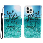 Custodia portafoglio in pelle con supporto per iPhone 13 Pro