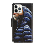 Custodia portafoglio in pelle con supporto per iPhone 13 Pro Max