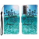 Custodia portafoglio in pelle per Samsung Galaxy S21 FE 5G