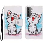 Custodia portafoglio in pelle per Samsung Galaxy S22+ 5G