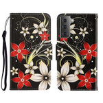 Custodia portafoglio in pelle per Samsung Galaxy S22+ 5G