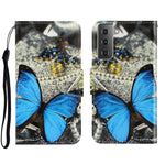 Custodia portafoglio in pelle per Samsung Galaxy S22+ 5G