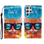 Custodia portafoglio in pelle per Samsung Galaxy S22 Ultra 5G