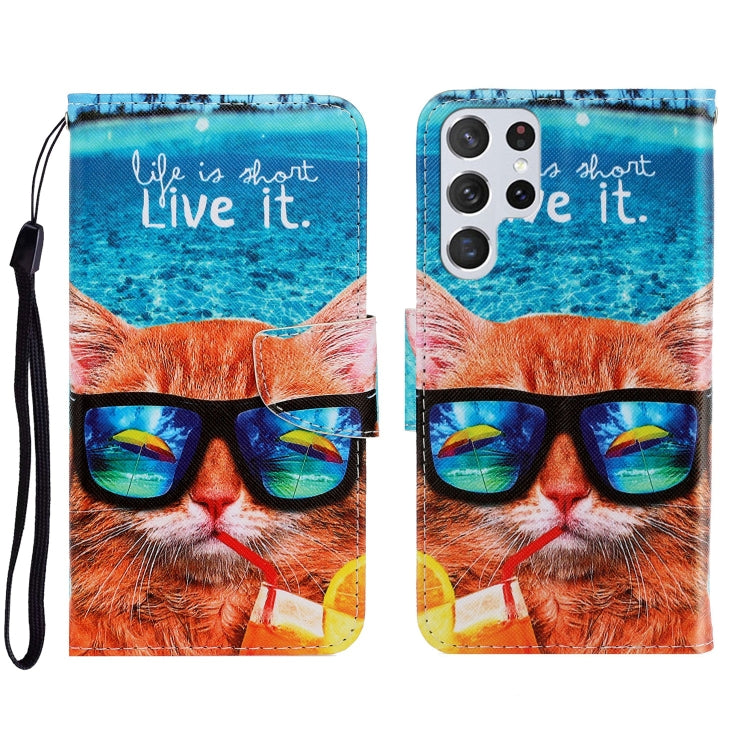 Custodia portafoglio in pelle per Samsung Galaxy S22 Ultra 5G