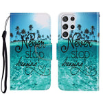 Custodia portafoglio in pelle per Samsung Galaxy S22 Ultra 5G