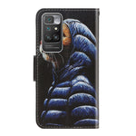 Custodia portafoglio in pelle con slot carte per Xiaomi Redmi 10