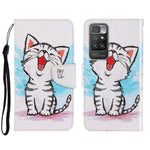 Custodia portafoglio in pelle con slot carte per Xiaomi Redmi 10