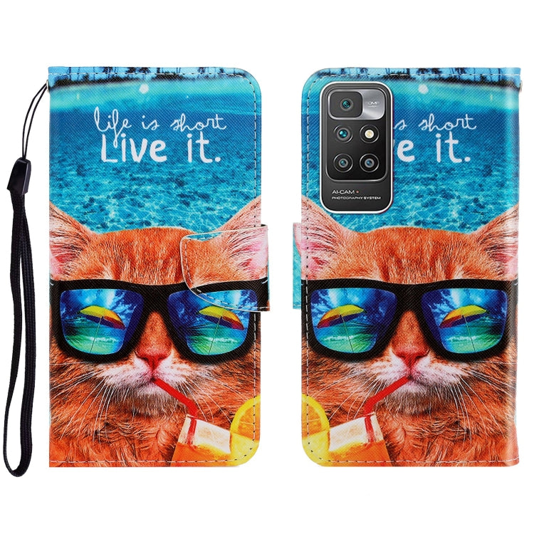 Custodia portafoglio in pelle con slot carte per Xiaomi Redmi 10