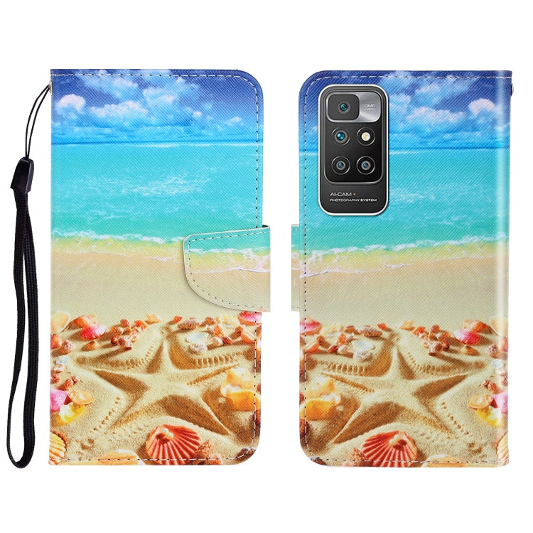 Custodia portafoglio in pelle con slot carte per Xiaomi Redmi 10