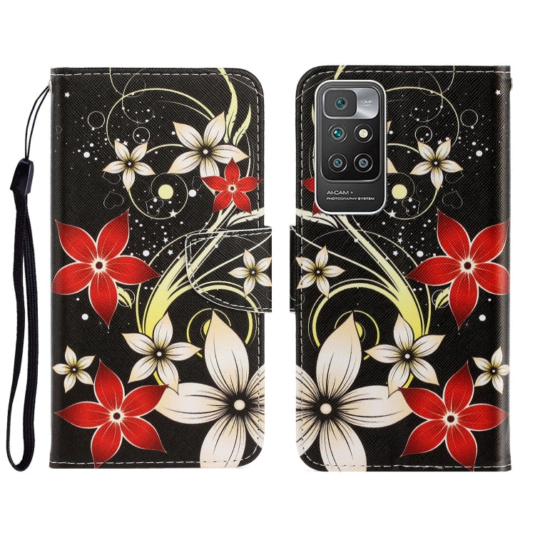Custodia portafoglio in pelle con slot carte per Xiaomi Redmi 10