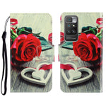 Custodia portafoglio in pelle con slot carte per Xiaomi Redmi 10