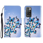 Custodia portafoglio in pelle con slot carte per Xiaomi Redmi 10