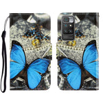 Custodia portafoglio in pelle con slot carte per Xiaomi Redmi 10