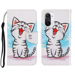 Custodia portafoglio in pelle per Xiaomi Redmi K40