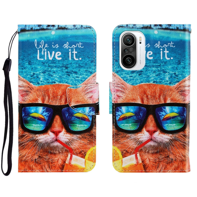 Custodia portafoglio in pelle per Xiaomi Redmi K40