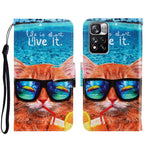 Custodia portafoglio in pelle per Xiaomi Redmi Note 11 Pro
