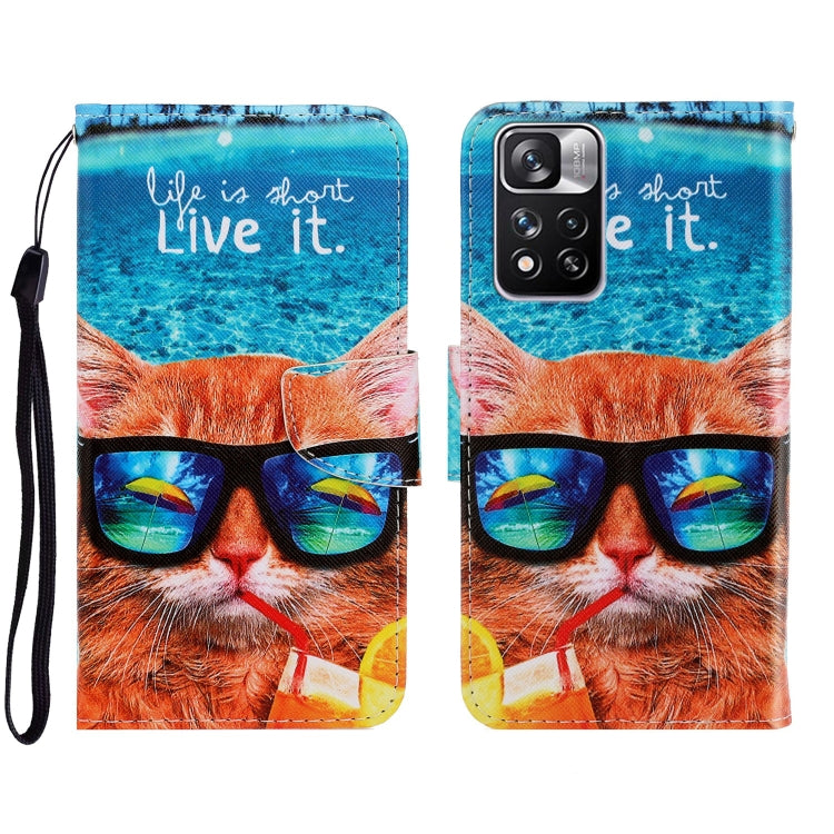 Custodia portafoglio in pelle per Xiaomi Redmi Note 11 Pro
