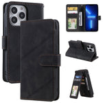 Custodia portafoglio in pelle per iPhone 13 con slot carte