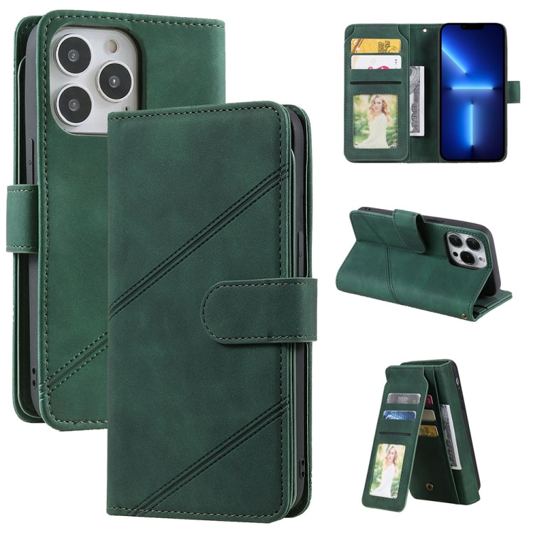 Custodia portafoglio in pelle per iPhone 13 con slot carte