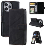 Custodia portafoglio in pelle per iPhone 13 con slot carte
