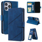 Custodia portafoglio in pelle per iPhone 13 con slot carte