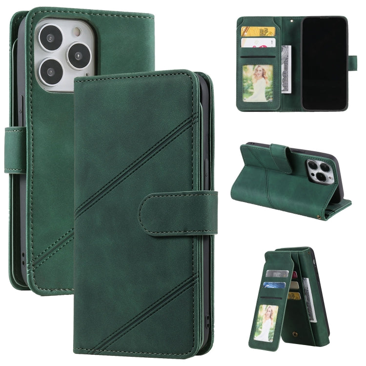 Custodia portafoglio in pelle per iPhone 13 con slot carte