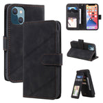 Custodia portafoglio in pelle per iPhone 13 con slot carte