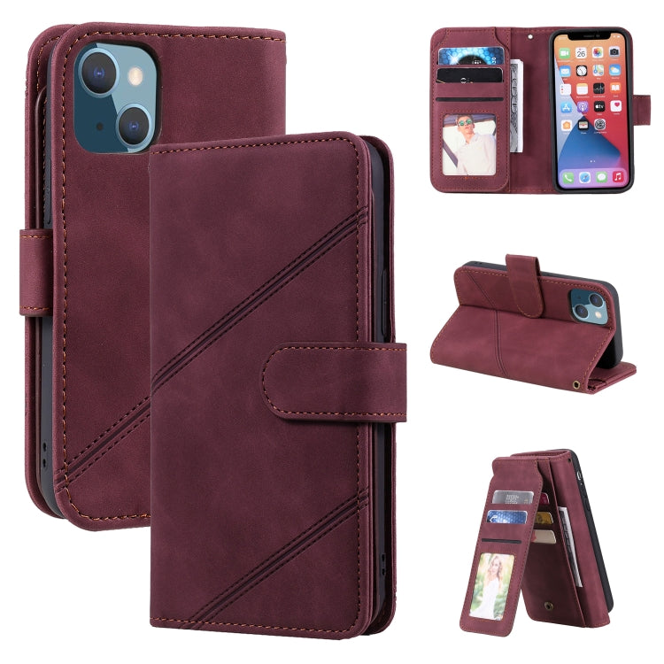 Custodia portafoglio in pelle per iPhone 13 con slot carte