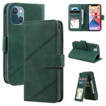 Custodia portafoglio in pelle per iPhone 13 con slot carte