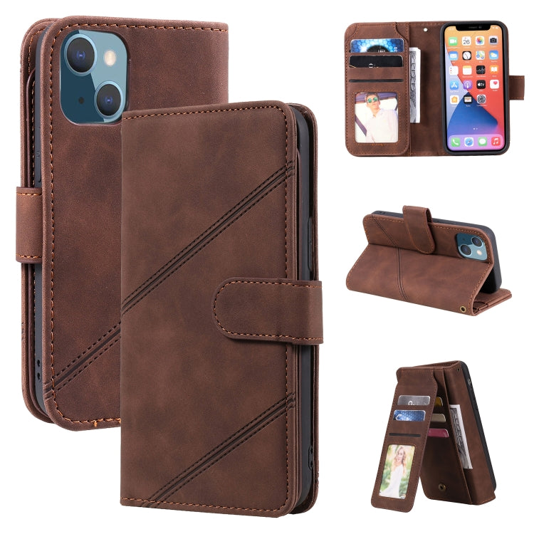Custodia portafoglio in pelle per iPhone 13 con slot carte