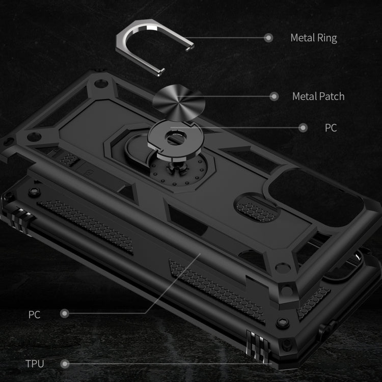 Custodia antiurto TPU e PC con supporto rotante Redmi 10