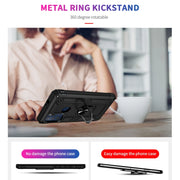 Custodia per telefono antiurto in TPU + PC con supporto girevole a 360 gradi, For Motorola Moto G60s, For Xiaomi Redmi 10