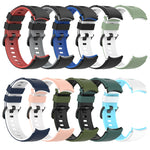 Cinturino in silicone bicolore, For Samsung Galaxy Watch4 Classic 42mm / 46mm