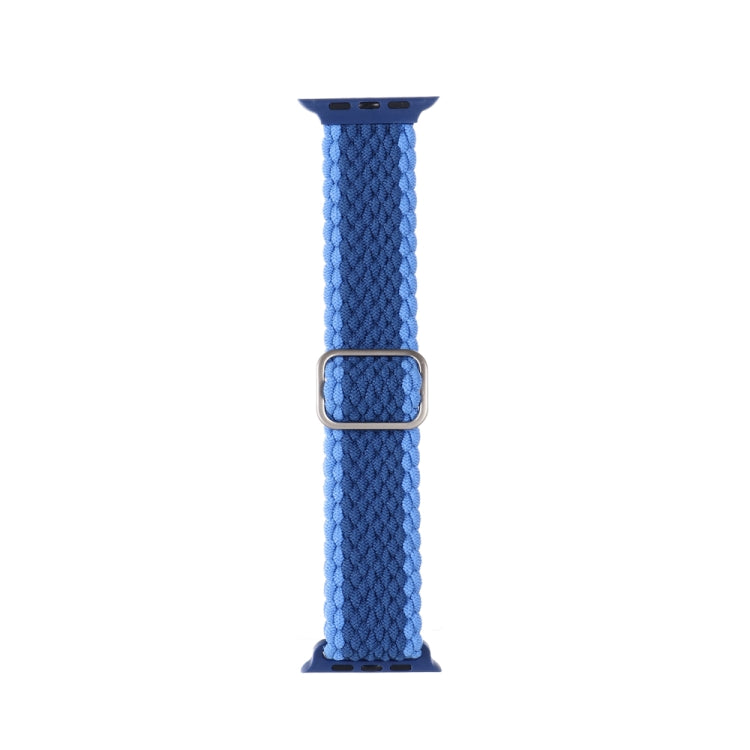 Cinturino in nylon intrecciato a righe regolabile per serie Apple Watch, 7 41mm / 6&SE&5&4 40mm / 3&2&1 38mm