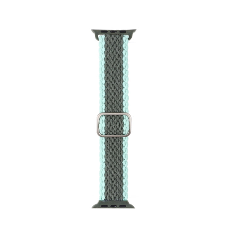 Cinturino in nylon intrecciato a righe regolabile per serie Apple Watch, 7 41mm / 6&SE&5&4 40mm / 3&2&1 38mm
