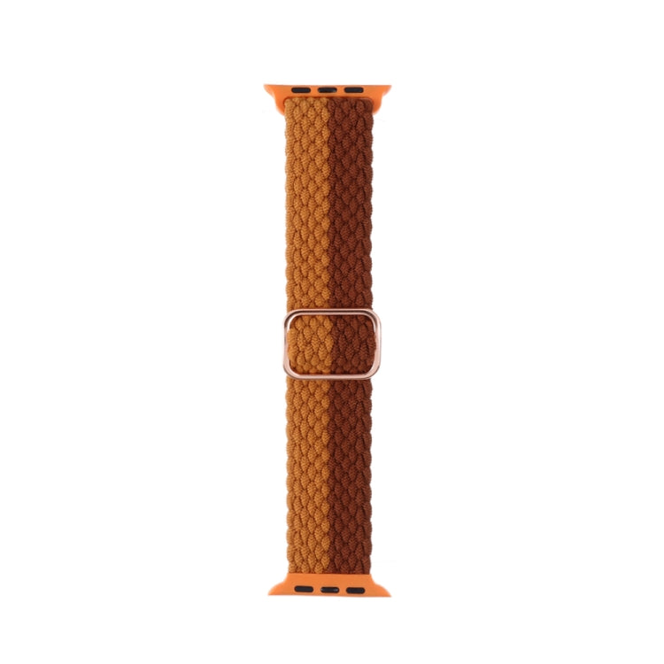 Cinturino in nylon intrecciato a righe regolabile per serie Apple Watch, 7 41mm / 6&SE&5&4 40mm / 3&2&1 38mm
