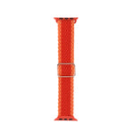 Cinturino in nylon intrecciato a righe regolabile per serie Apple Watch, 7 45mm / 6&SE&5&4 44mm / 3&2&1 42mm