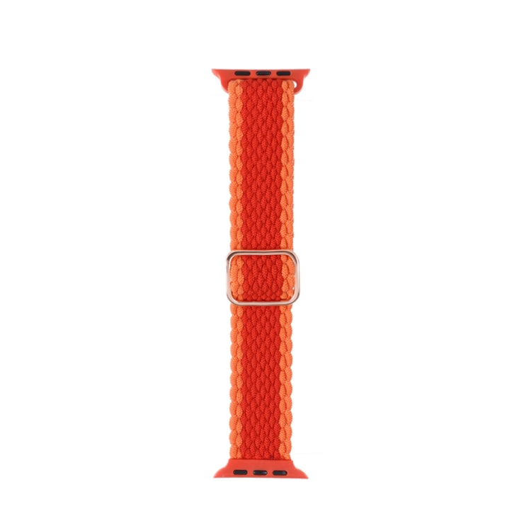 Cinturino in nylon intrecciato a righe regolabile per serie Apple Watch, 7 45mm / 6&SE&5&4 44mm / 3&2&1 42mm