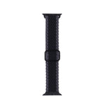 Cinturino in nylon intrecciato a righe regolabile per serie Apple Watch, 7 45mm / 6&SE&5&4 44mm / 3&2&1 42mm