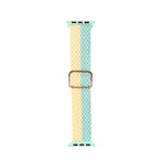 Cinturino in nylon intrecciato a righe regolabile per serie Apple Watch, 7 45mm / 6&SE&5&4 44mm / 3&2&1 42mm