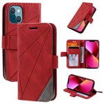 Custodia portafoglio in pelle flip per iPhone 13, 13 Pro, 13 Pro